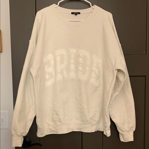 The Bar BRIDE white sweatshirt 🤍💟
